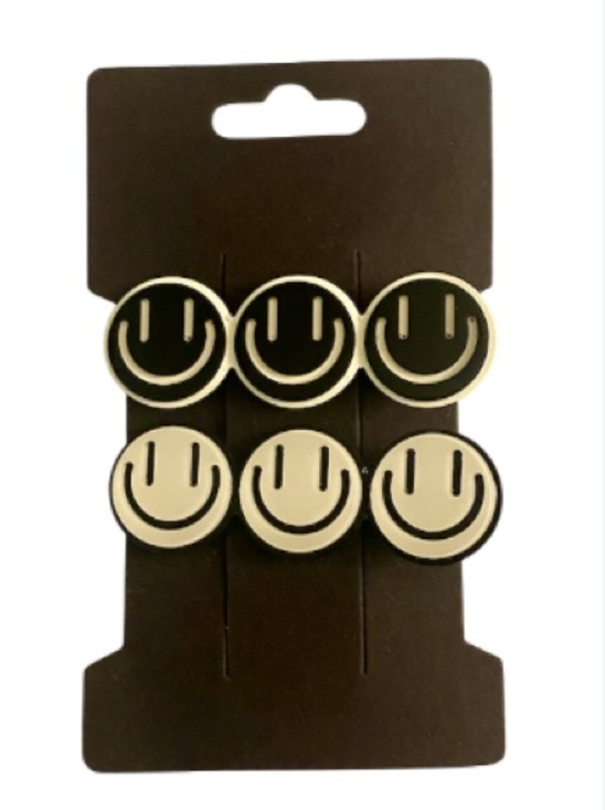 Other - Smiley Face Hair Clips Set